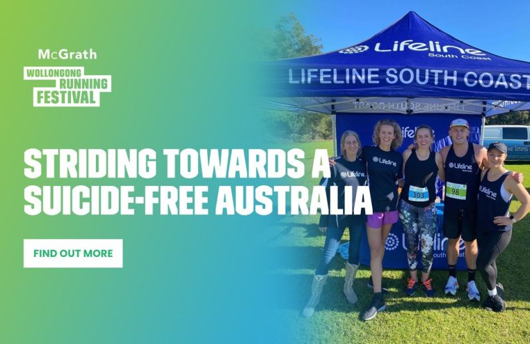 STRIDING TOWARDS A SUICIDE-FREE AUSTRALIA: MCGRATH WOLLONGONG RUNNING FESTIVAL ANNOUNCES LIFELINE SOUTH COAST AS CHARITY PARTNER